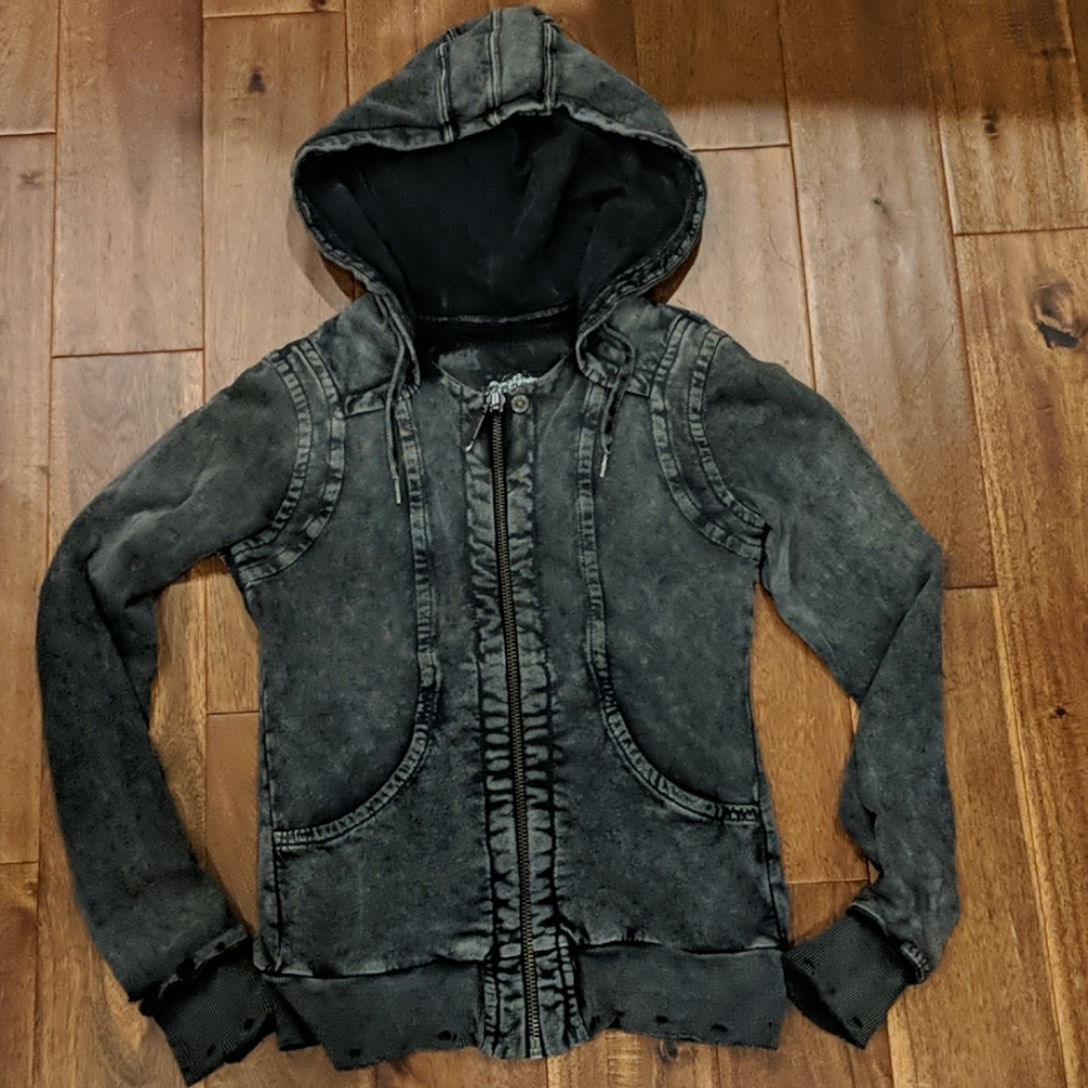 Distressed hoodie size S/M